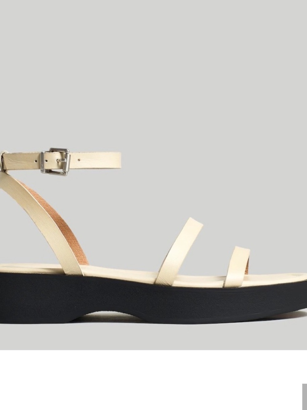 Madewell NWOT Birdie Double Strap Platform Sandal Sz 8 - Picture 5 of 8